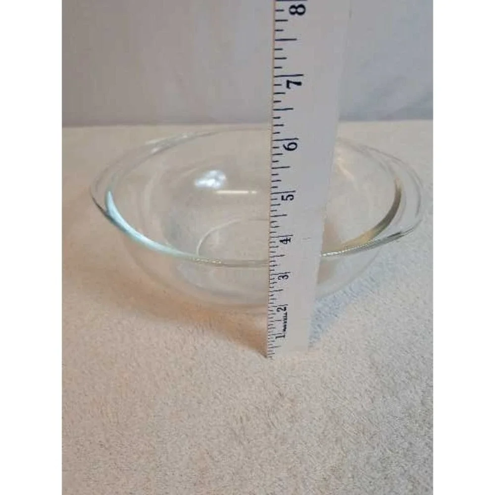 Pyrex Bowl Clear Glass Oven Microwave Safe Vintage Kitchenware